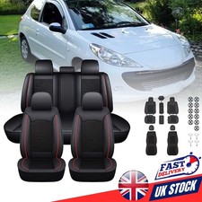 Car Full Set Seat Covers Protector Pu Leather For Peugeot 207 307 407 508 #F