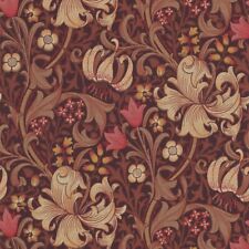 1 Roll of William Morris & Co Golden Lily Wallpaper 210402 Fig/Burnt Orange