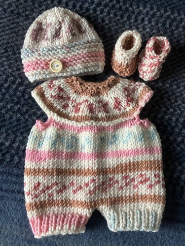 Hand knitted dolls clothes - knitted,