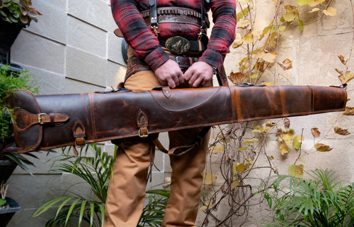 Gun slip genuine - leather,