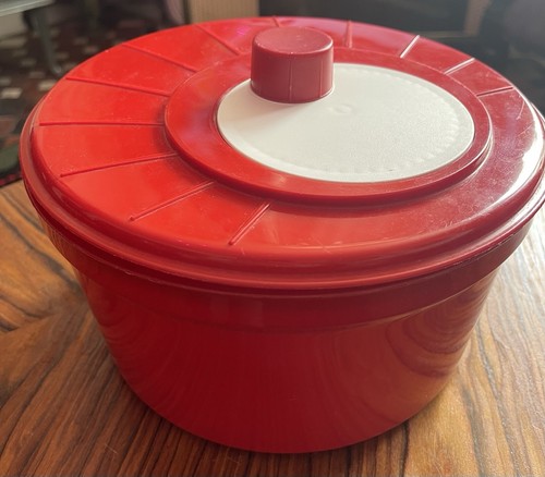 Salad spinner red - spinner, white
