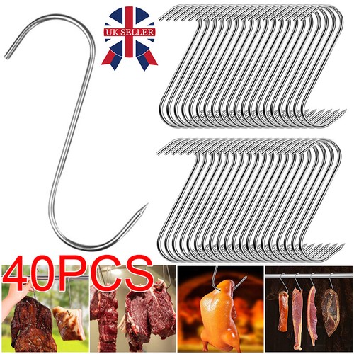 40x stainless steel hooks - 40x, s