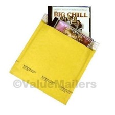 #CD 7.25 x 8 Kraft Bubble Lite Mailers CD DVD Padded Envelopes Bags 250 to 2500