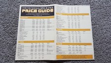 VAUXHALL OPEL PRICE LIST SALES