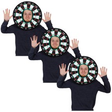 DART BOARD HAT PLUSH NOVELTY ACCESSORY MEN WOMENS FUNNY BULLSEYE FANCY DRESS LOT