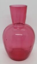 Cranberry glass vintage Victorian antique shouldered vase