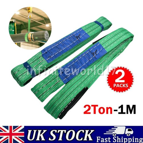 Webbing lifting cargo sling - 2x,