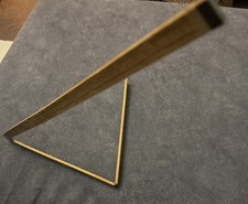 Vintage Boxwood Made In England Measuring Yard Stick Wooden With Brass Fixtures