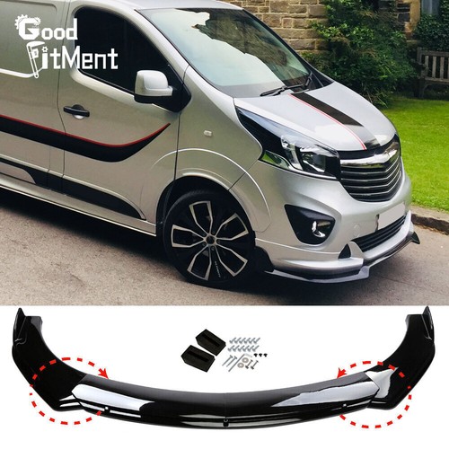 Gloss black front bumper lip - gloss,