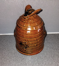 Vintage Beehive Honey Pot