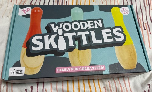 Wooden skittles set - wooden,