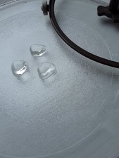 tesco mm20 255mm microwave plate + 3 wheeled carrier ring and socket