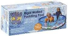 Rigid Wall Paddling Pool No Need to Inflate Quick To Use & Easy Store 48" or 59"