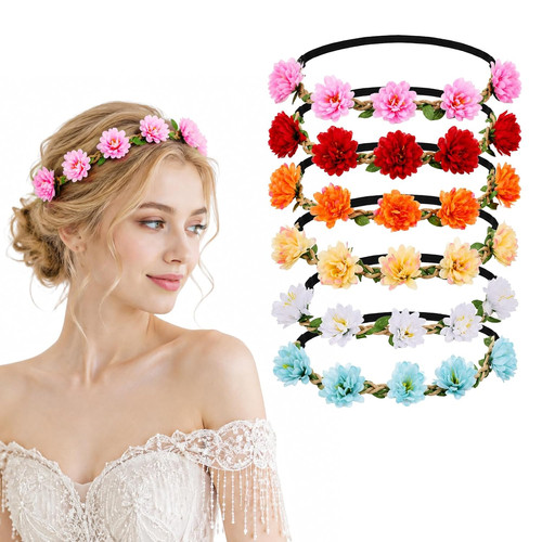Flower crown for women - flower, pcs