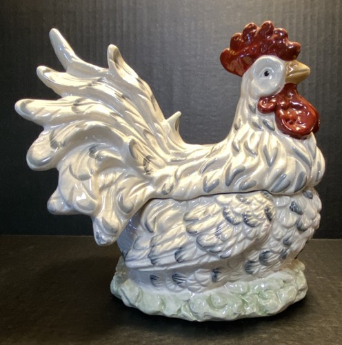 Cracker barrel ceramic rooster - barrel,