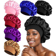 Long Hair Care Satin Bonnet
