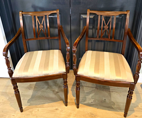 Pair vintage mahogany - vintage, carver