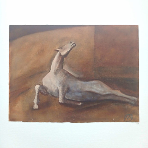 Lame horse painting oil - lame,
