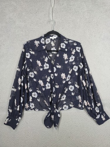 Sheer floral blouse small - sheer,
