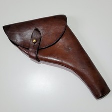 WW1 BRITISH ARMY - HOLSTER LEATHER MILITARY OFFICERS - FOR WEBLEY MKVI 