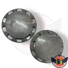 Gray Wheel Disc Trim Cap Set With Clips Compatible With Vespa PX PK LML Star 10"