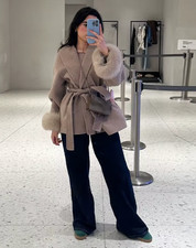 BNWT Elegant Lace Up V-neck