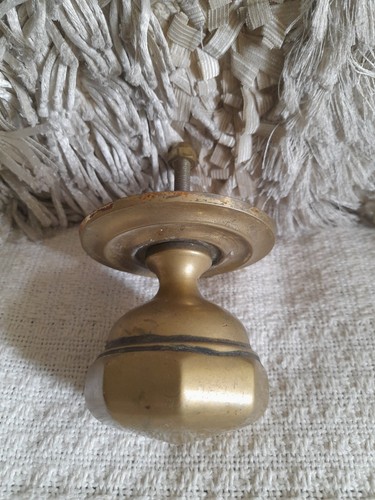 Vintage hexagonal brass front - hexagonal,