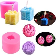 2PCS Christmas Silicone Candle