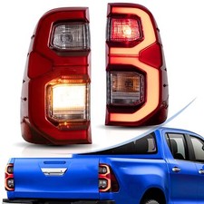 Vland LED Tail Lights for Toyota Hilux Revo 15-20 Plug & Play Welcome Function