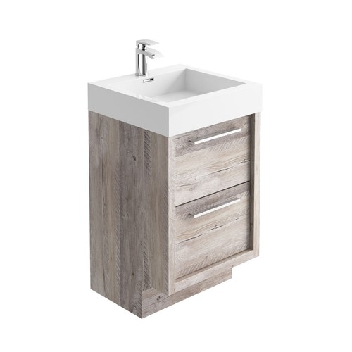 Wood vanity unit freestanding - vanity,