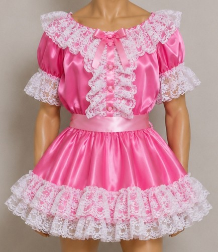 Adult baby sissy - adult, cerise