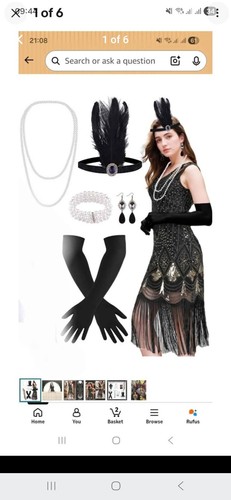 1920s dress sequin fringed - 1920s,