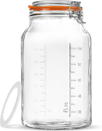Super wide mouth glass storage - wide,