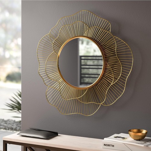 Gold iron wire - iron, wall