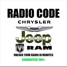 CHRYSLER, JEEP, DODGE RADIO UNLOCK CODE READ!