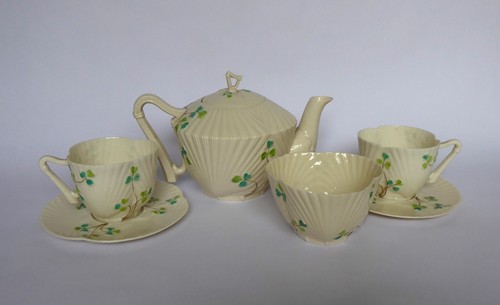 Belleek shamrock harp patt - belleek,