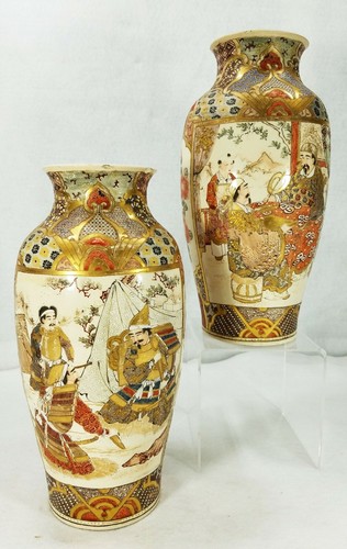 Antique pair japanese satsuma - antique,