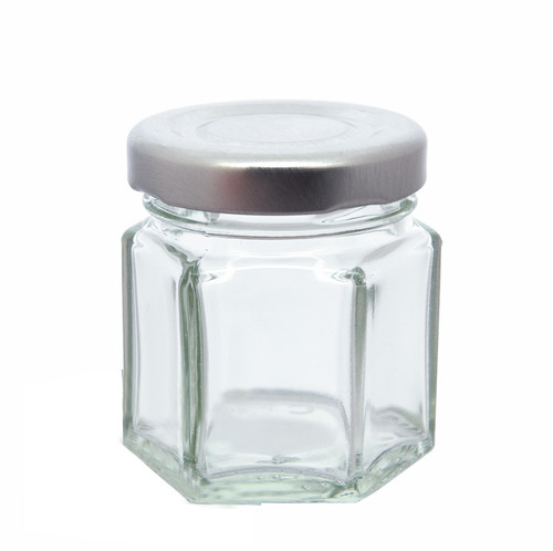 45ml hexagonal jam jars mini - 45ml,