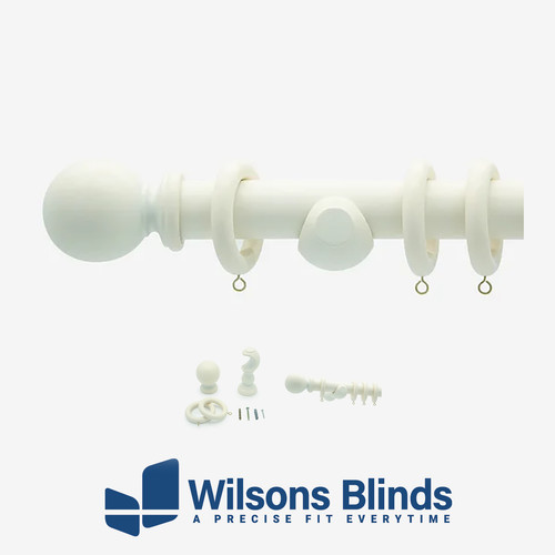Curtain pole 35mm warm white - curtain,