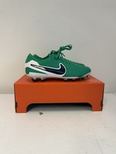 Nike Tiempo Legend Elite 10 FG UK 4 Green)Dark Obsidian
