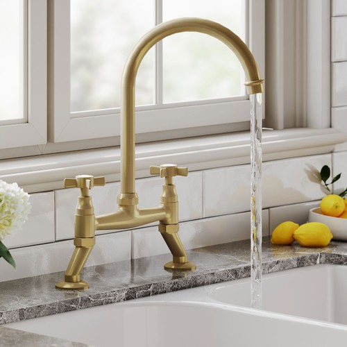 Nuie bridge kitchen sink - bridge, mixer