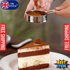 1pc Stainless Steel Powdered Sugar Shaker Cocoa Cinnamon Coffee Dusting