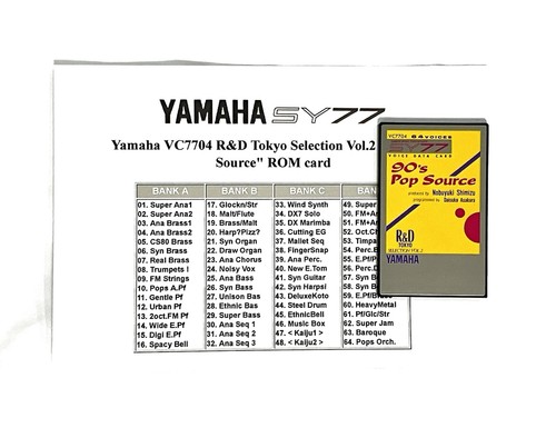 Yamaha sy77 tg77 voice rom - sy77,