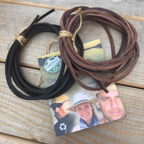 Leather deck shoe laces - leather,