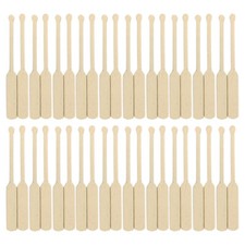  24 Pairs Beach Style Miniature Paddles Boat Model Small Wooden Oars Decoration