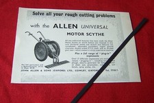 ALLEN UNIVERSAL MOTOR SCYTHE 1958 ORIGINAL VINTAGE ADVERT