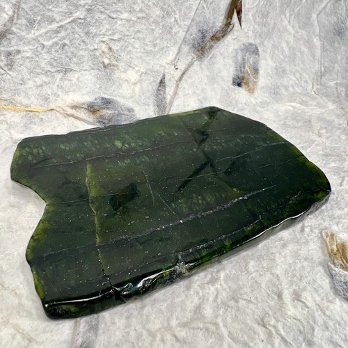 Nephrite jade slice - nephrite,