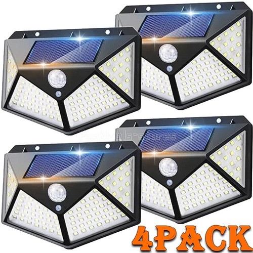 100 led solar power wall - 4x,