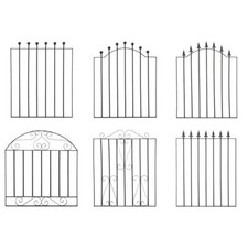 Safety Wrought Iron Metal Garden Side Gate Heavy Duty Arch Patio Gates Panels UK