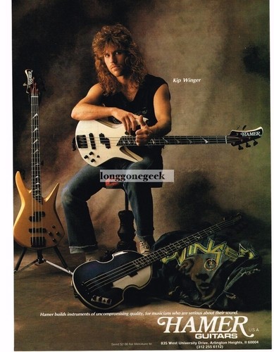 1990 hamer electric bass - hamer,
